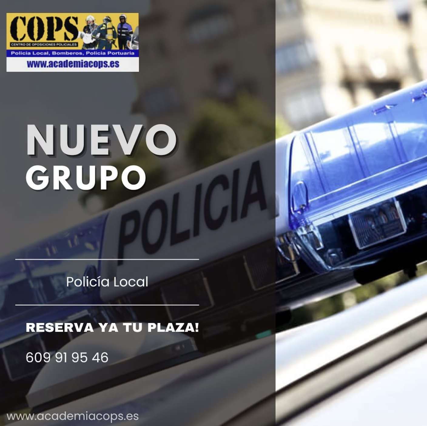 Imagen de aula presencial en Academia Cops Ferrol. 32 años de experiencia y alta tasa de aprobados en oposiciones de seguridad.